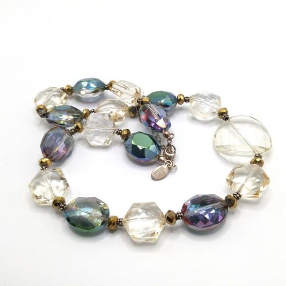 Vintage Large Crystal Donna Dressler Necklace, Sterling Silver, 21 Inches - Picture 10 of 12